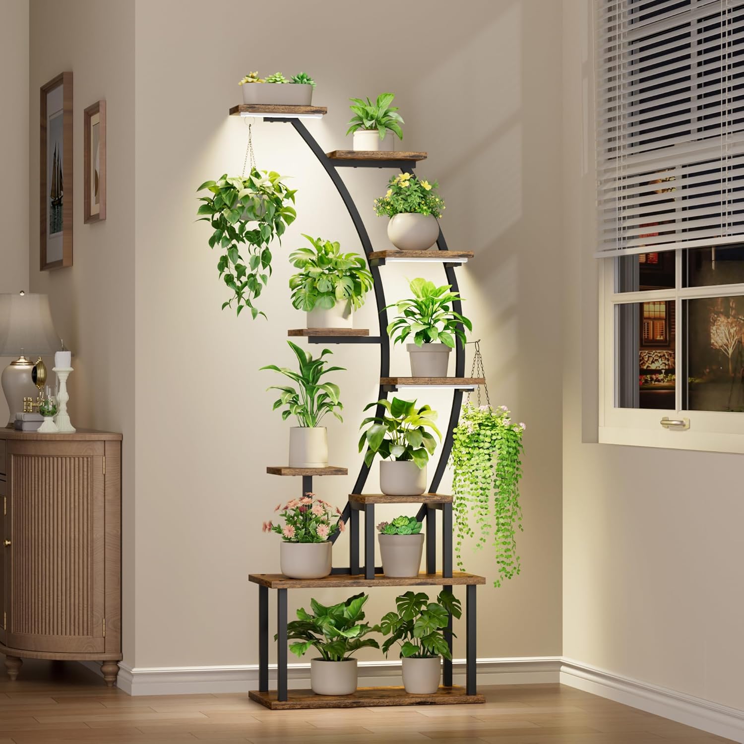 Lighting Decoration Stand - Suporte para Plantas Internas com Luzes