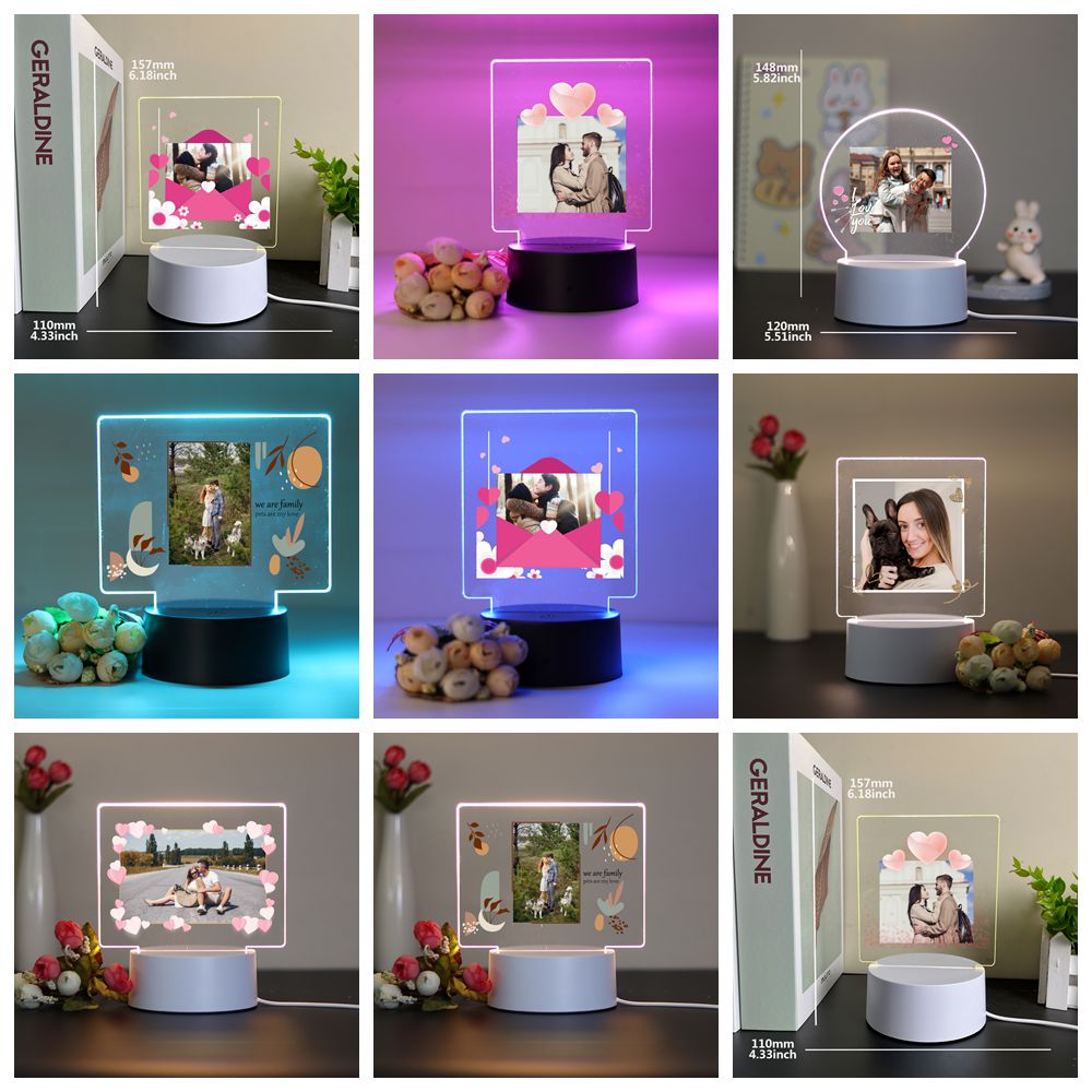 Lighting Decor Photos - 1 pc personalizar foto personalizada casal