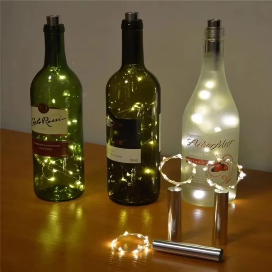 Decor Lighting Cork - Garrafa de vinho led cortiça luz