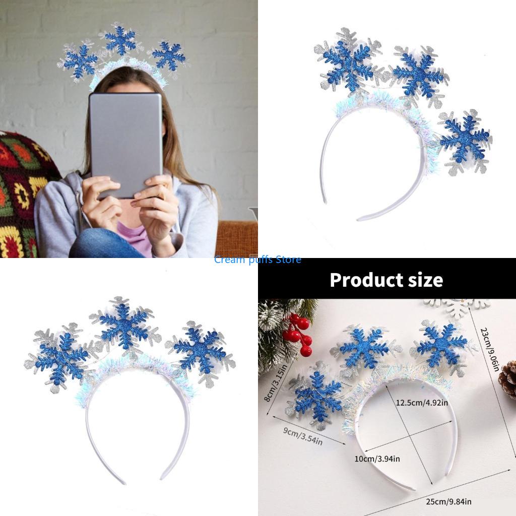 Lighting Decor Photos - 50le floco neve acender bandana headwear
