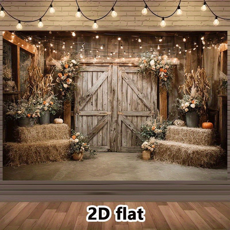Lighting Decor Photos - Tapeçaria Rústica 2D Plana para Decoração