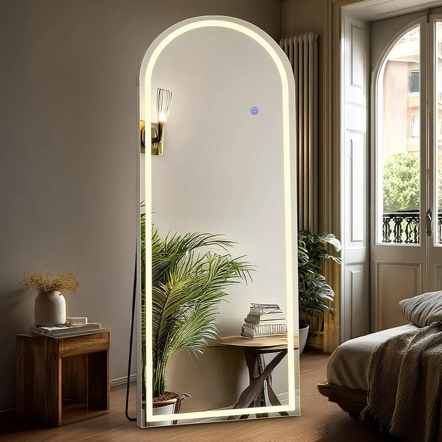 Lighting Decoration Stand - Espelho de Parede de Corpo Inteiro
