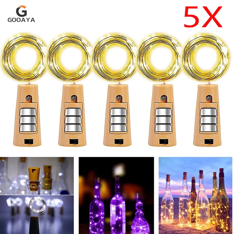 Decor Lighting Cork - 5 pçs barra led garrafa de