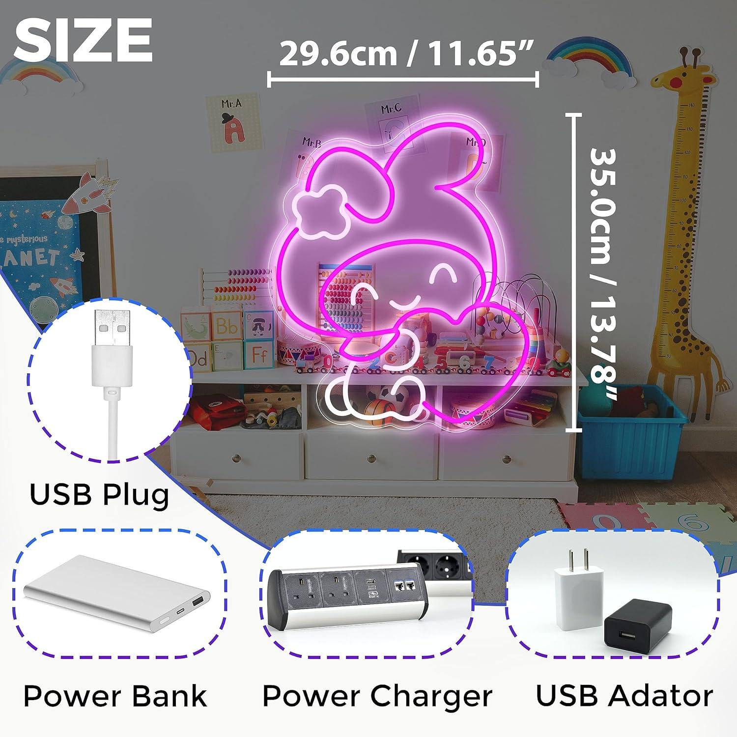 Luz Neon de Anime, Luzes LED J - Decor Lighting Fans avaliação e preço