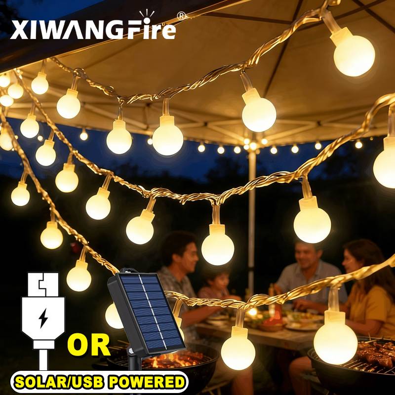 Luzes de Cordão Solares/USB/Ba - Lighting Decoration For Home avaliação e preço