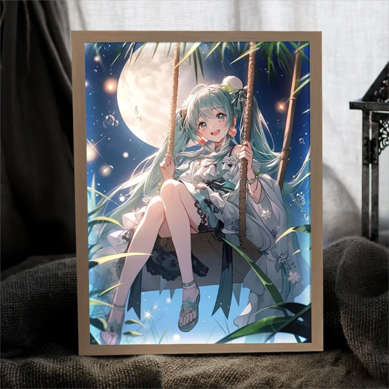 Hatsune Miku Série Pintura Lev - Lighting Decor Photos avaliação e preço