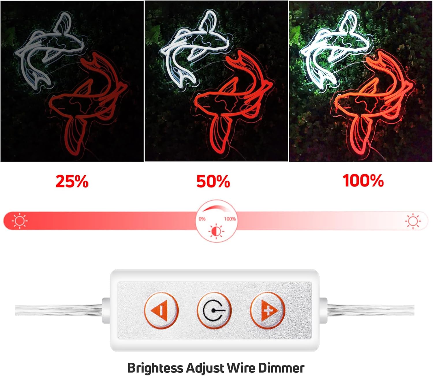 Letreiro Neon de Peixe Koi com - Japanese Lighting Decor avaliação e preço