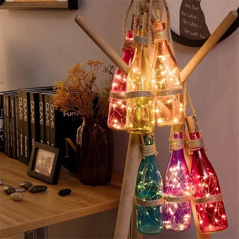 6 pçs 20led garrafa de vinho c - Decor Lighting Cork avaliação e preço