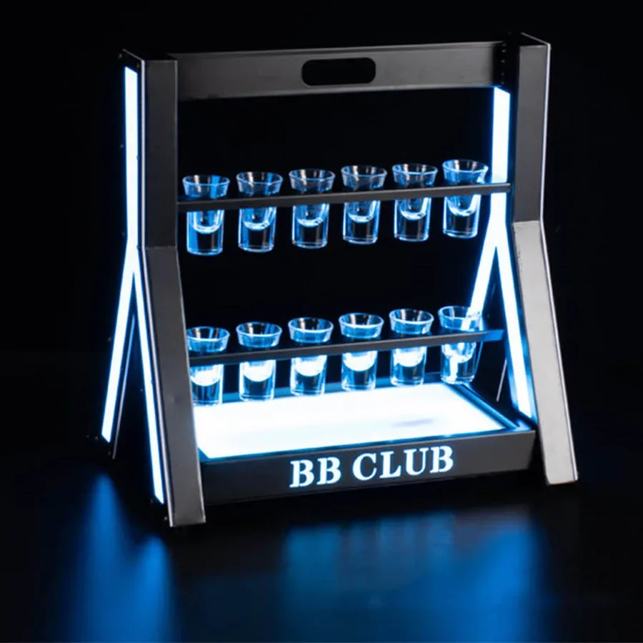Recarregável LED Shot Glass Di - Lighting Decoration Stand avaliação e preço