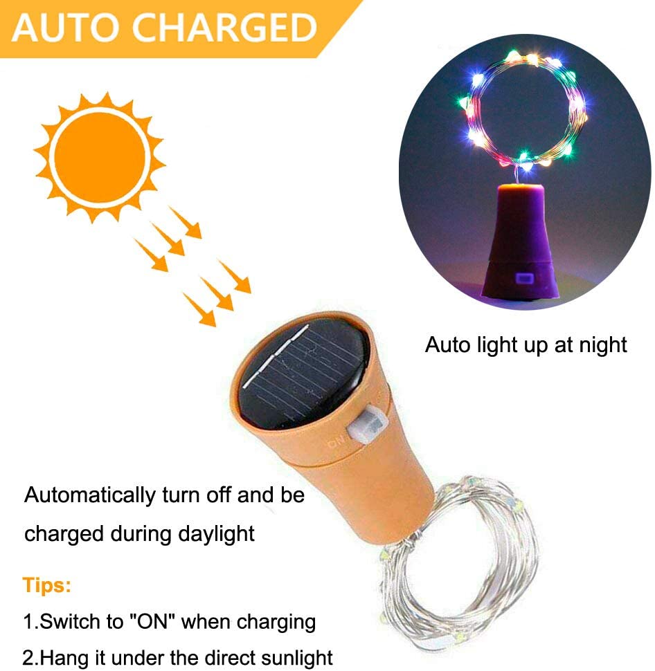 Garrafa de vinho solar Led Str - Decor Lighting Cork avaliação e preço