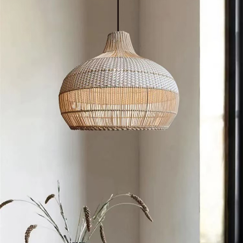 Luminária Pendente de Rattan E - Japanese Lighting Decor avaliação e preço