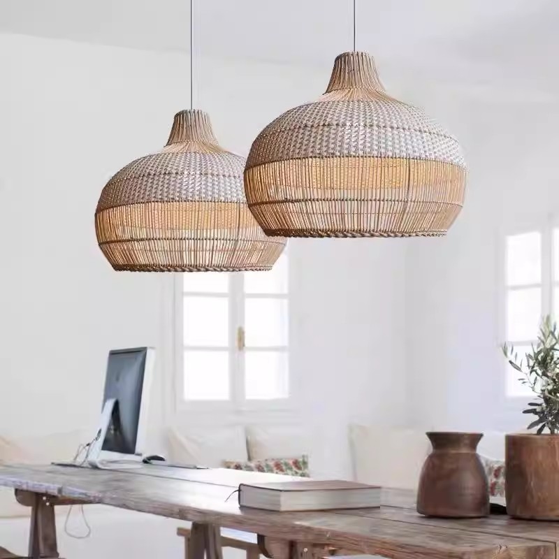 Luminária Pendente de Rattan E - Japanese Lighting Decor avaliação e preço