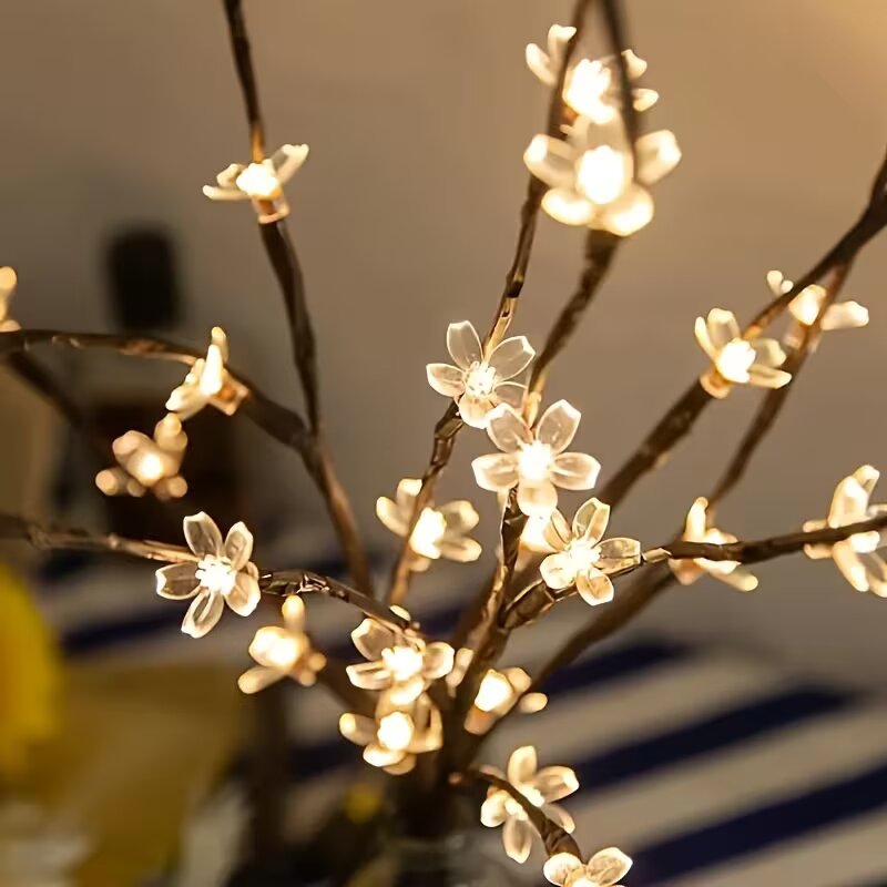 Luzes de ramo de cerejeira com - Lighting Decoration For Home avaliação e preço