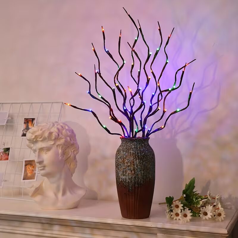 Luzes de ramo de cerejeira com - Lighting Decoration For Home avaliação e preço