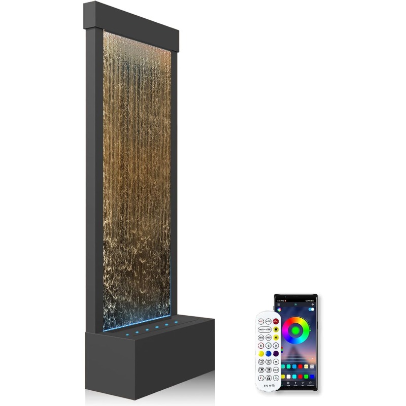 Fonte cascata interna moderna  - Lighting Decoration Stand avaliação e preço