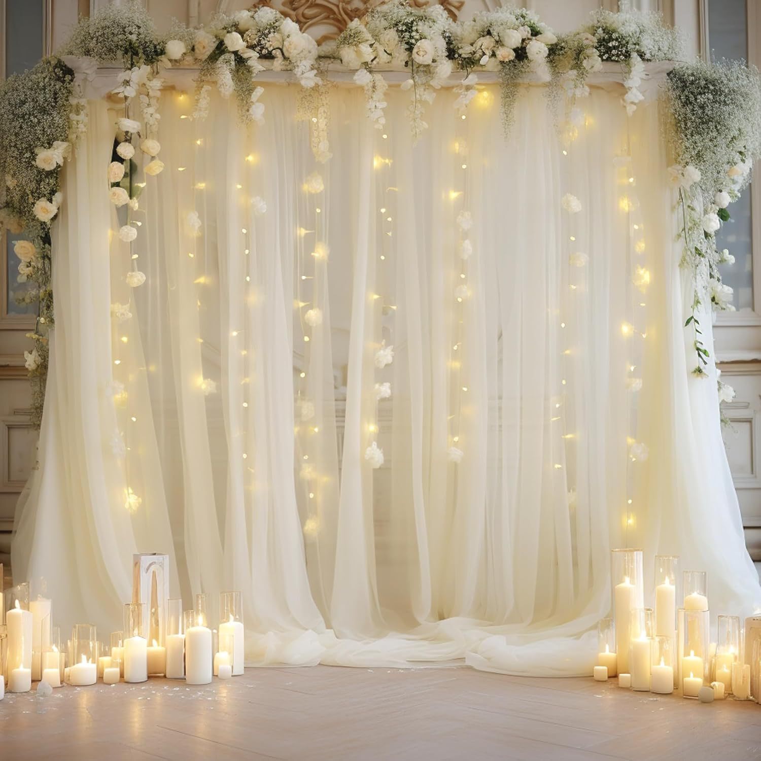 Conjunto de Fundo de Tule para - Lighting Decor Photos avaliação e preço
