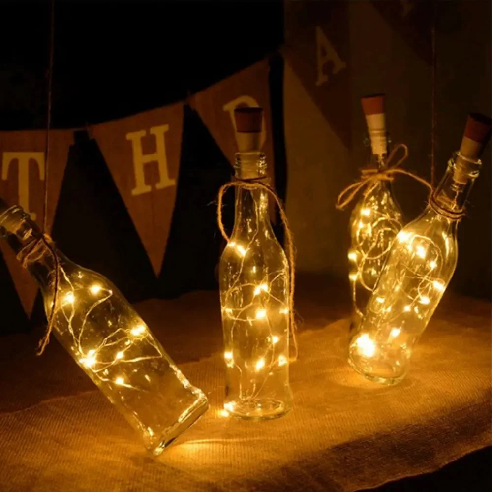 2m 20 led desejando garrafa de - Decor Lighting Cork avaliação e preço